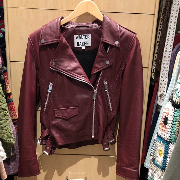 Walter Baker leather moto jacket